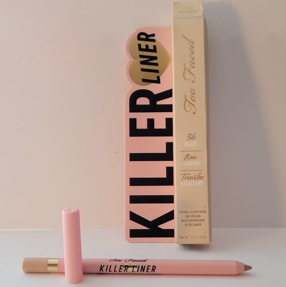 TOO FACED Killer Liner Gel Eyeliner Pencil *KILLER CASHMERE* / .004 oz / NIB - Picture 2 of 5
